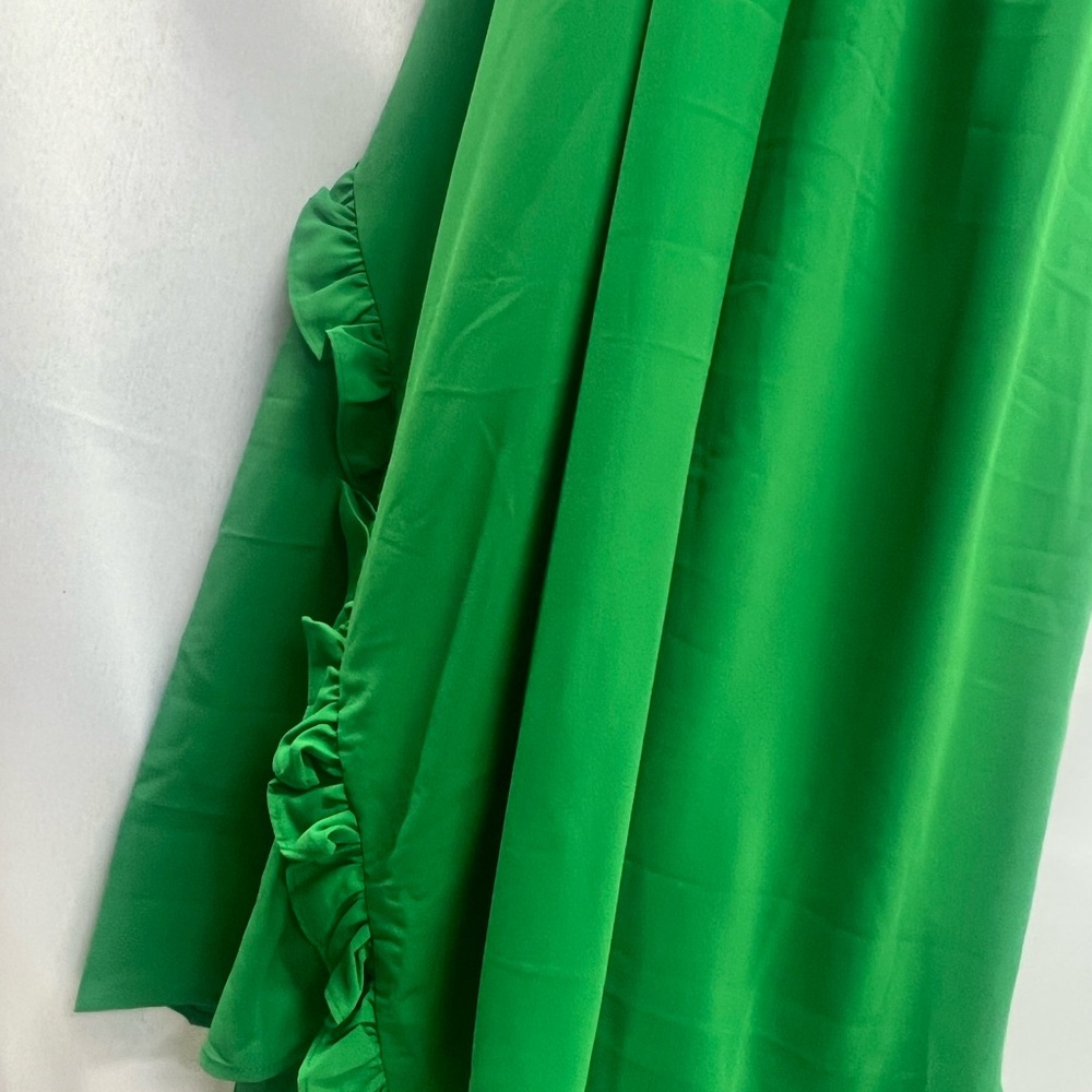 Endless Rose Women's Open Back Ruffle Green Maxi Dress Resortwear Medium New - Picture 5 of 8